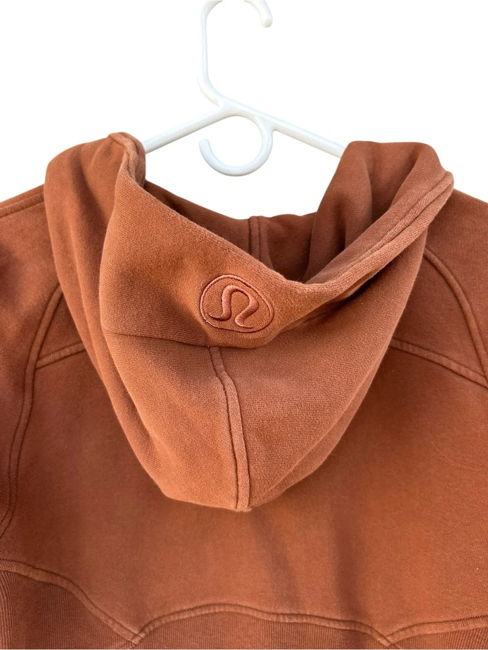 Lululemon Scuba Oversized 1/2 Zip Cropped Hoodie - Copper Brown - Size XS/S